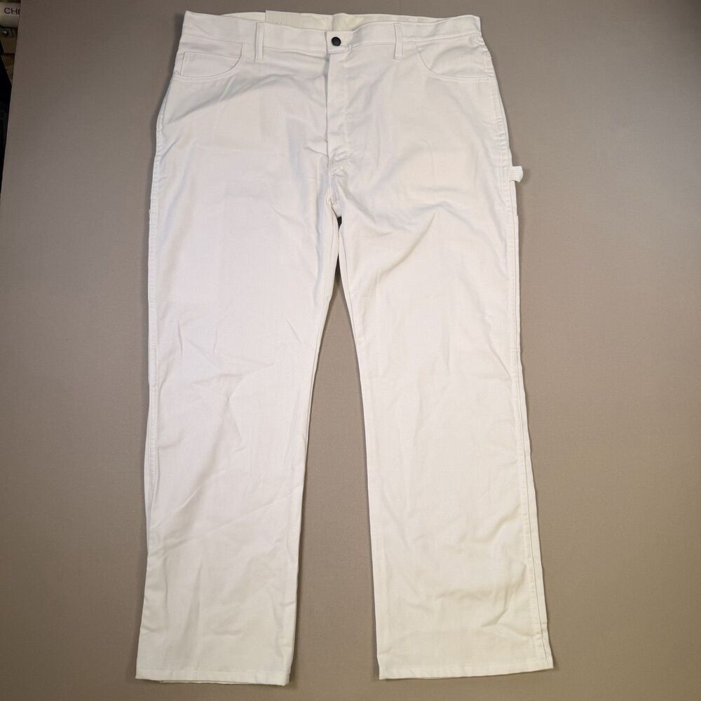 Dickies Carpenter Painters Pant Jeans White Men 40 x 30 Relaxed Fit Straight NWT